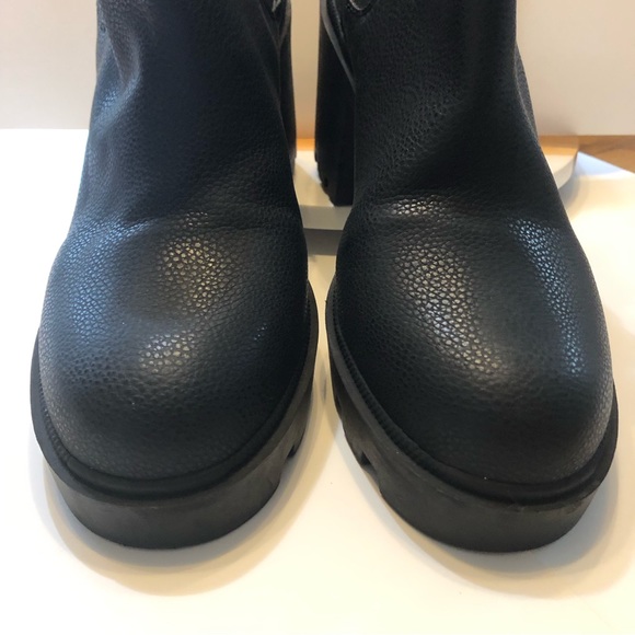 Boots with chunky heel size 9m women’s black MIX no 6 brand - Picture 8 of 9